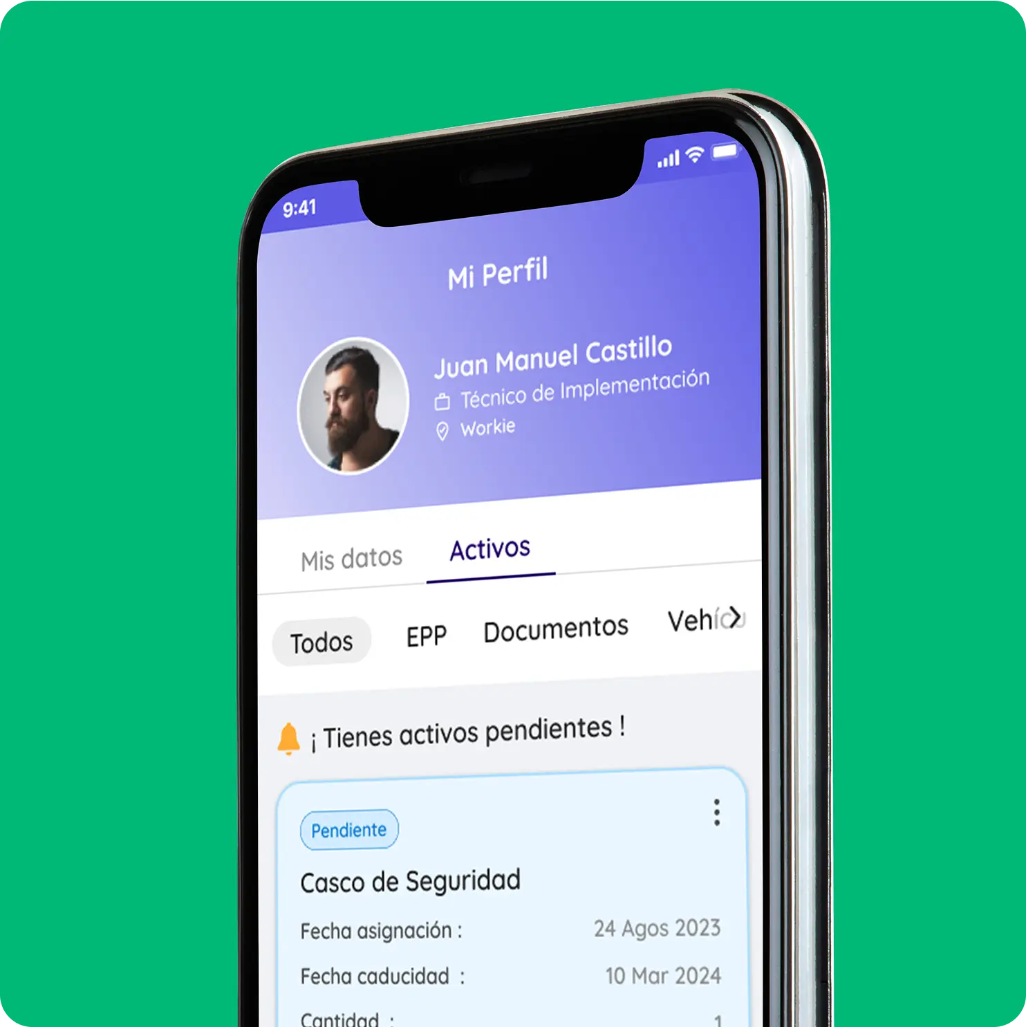 activos de los colaboradores