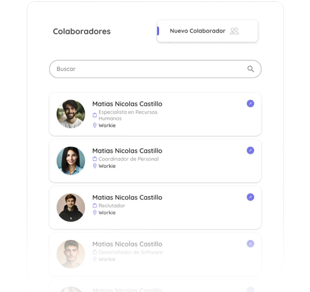 Modulo de colaboradores